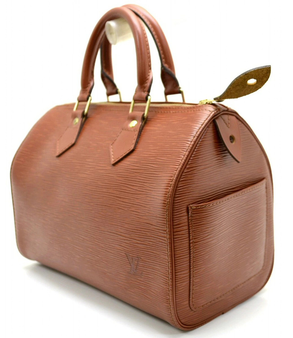 Louis Vuitton Bag Brown Boston Handbag Kenya Epi Speedy Brown